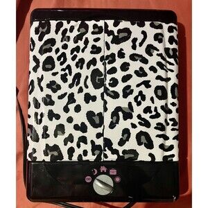 Conair Makeup Mirror Leopard Print 3 Way W/4 Light Settings and 10x Vanity Rare